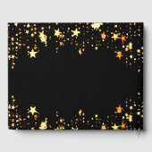 90. Geburtstag Schwarzes Gold-Sterne-Foto Gästebuch (Rückseite)