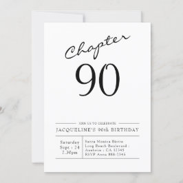 90. Geburtstag Script 90 Party Einladung
