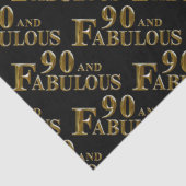 90. Geburtstag Seidenpapier (Detail)