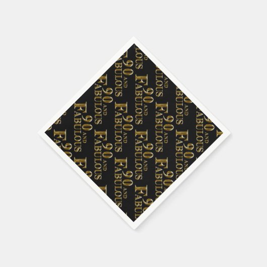 90. Geburtstag Serviette (Ecke)