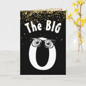 90. Geburtstag Spaß auf Black Card Karte (Gelbe Blume)