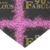 90. Geburtstag Tischdecke (Schrägansicht)