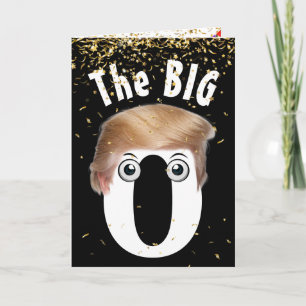 90. Geburtstag Trump Haare Humor mit Konfetti Karte