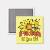 90. Geburtstag - Unglaublich im Alter von 90 Jahre Magnet (Vorderseite/Rückseite)