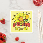 90. Geburtstag - Unglaublich im Alter von 90 Jahre Serviette (Beispiel)