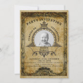 90. Geburtstag Vintag Retro Foto Überraschung Part Einladung (Vorderseite)