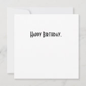 90. Geburtstag Vintag Sängerin Flat Birthday Card (Rückseite)