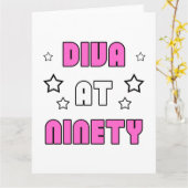 90. Geburtstag von Frauen Karte (Gelbe Blume)