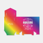 90. Geburtstag Welten Beste Fabelous Regenbogen Geschenkschachtel (Ungefaltet)