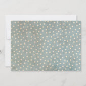 90. Geburtstags-Einladungs-rustikale Blumenvögel Einladung (Rückseite)