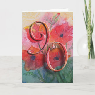 90. Geburtstags-Feier-Einladung Einladung