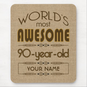 90. Geburtstags-Feier-Welt gut fabelhaft Mousepad