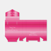 90. Geburtstags-Gefälligkeitsbox, rosa Streifen Geschenkschachtel (Ungefaltet)