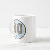 90. Geburtstags-Geschenk-Ideen Kaffeetasse (Vorderseite Links)