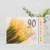 90. Geburtstags-Party Einladung - Calla-Lilien (Stehend Vorderseite)