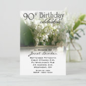 90. Geburtstags-Party Einladungen (Stehend Vorderseite)