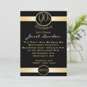 90. Geburtstags-Party Einladungen (Stehend Vorderseite)