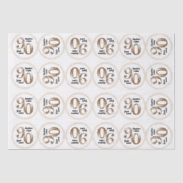 90. Geburtstags-Tissue Paper Seidenpapier