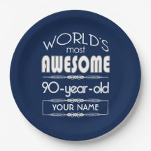 90. Geburtstags-Weltgut fabelhaftes dunkelblaues