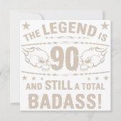 90. GeburtstagsBadass Karte (Vorderseite)