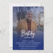 90. Geburtstagseinladung Geburtstagsessen Foto Män Einladung (Vorderseite)