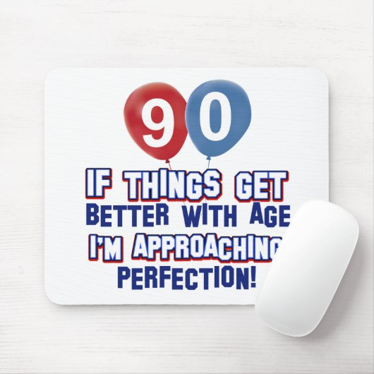 90. Geburtstagsentwürfe Mousepad (Mit Mouse)