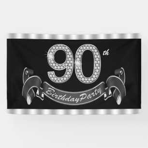 90. Geburtstagsfeier Banner