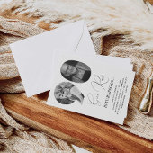 90. Geburtstagsfeier Custom Foto Monogram Einladung