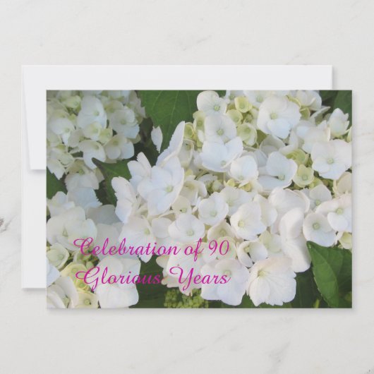 90. Geburtstagsfeier Einladung (Vorderseite)