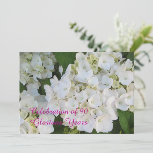 90. Geburtstagsfeier Einladung (Stehend Vorderseite)