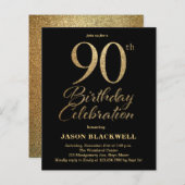 90. Geburtstagsfeier Einladung (Vorne/Hinten)