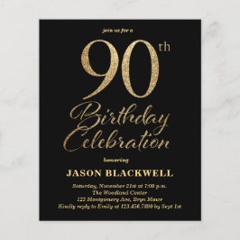 90. Geburtstagsfeier Einladung