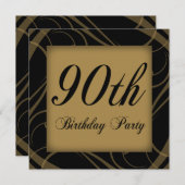 90. Geburtstagsfeier Einladung (Vorne/Hinten)