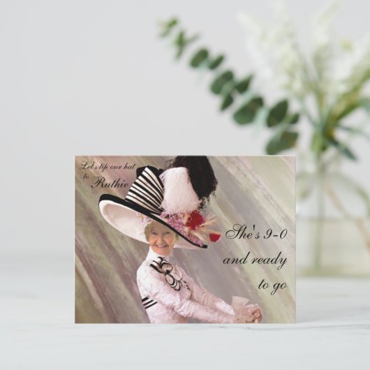 90. Geburtstagsfeier Einladung (Stehend Vorderseite)