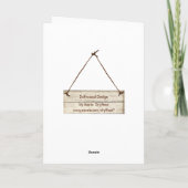 90. Geburtstagsfeier Karte (Rückseite)