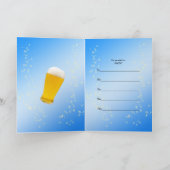 90. Geburtstagsfeier mit viel Bier Einladung (Innenseite)