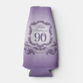 90. Geburtstagsfeier Personalisiert Cooler Flaschenkühler (Vorderseite)
