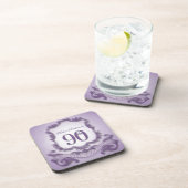 90. Geburtstagsfeier Personalisiert Untersetzer (Rechte Seite)