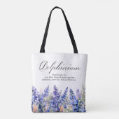 90. Geburtstagsgeschenk Juli Geburtsmonatsblume Tasche (Rückseite)