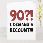 90. Geburtstagsgeschenk Karte (Gelbe Blume)