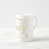 90. Geburtstagsgeschenk Porzellantasse (Vorderseite Rechts)