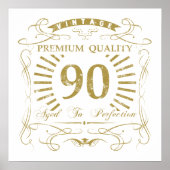 90. Geburtstagsgeschenk Poster (Vorne)
