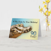 90. Geburtstagskarte Karte (Gelbe Blume)