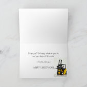 90. Geburtstagskarte mit Gabelstapler Karte (Innenseite)