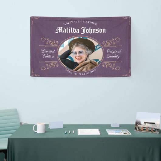 90. Geburtstagsklassik Vintag Banner (Messeveranstaltung)