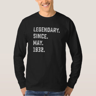 90. Geburtstagslegendär seit Mai 1932 90 Jahre T-Shirt