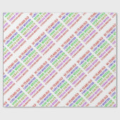 90. Geburtstagsmindestplätze Geschenkpapier (Flach)