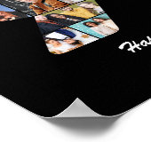 90. Geburtstagsnummer 90 Foto Collage Geschenk Poster (Ecke)