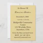 90. Geburtstagspartei Personalisierte Einladung (Rückseite)