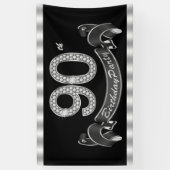 90. Geburtstagsparty Banner (Vertikal)